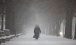A winter storm hits New York, United States, on January 25, 2026, with authorities declari...
