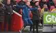 Sean Dyche, Nottingham Forest head coach, gestures during the Premier League match between...