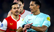 Referee Serdar Gozubuyuk officiates the match between SC Feyenoord Rotterdam and Heracles...