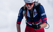 Sarah Burke of the USA participates in the Vertical Race in the ISMF Ski Mountaineering Wo...