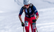 Sarah Burke of the USA participates in the Vertical Race in the ISMF Ski Mountaineering Wo...