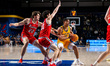 JOSH REED (5) of the Drexel Dragons possesses the ball during an NCAA men's basketball gam...