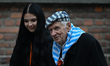 OSWIECIM, POLAND – JANUARY 27:Auschwitz survivor Stanislaw Zalewski, 100, leaves after la...