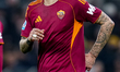 Gianluca Mancini of AS Roma looks on during the Serie A Enilive match between AS Roma and...