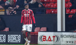 Aaron Loupalo-Bi of Walsall FC looks as he moves position during the Sky Bet League 2 matc...