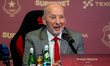 Peter Moore, Wisla Krakow co-owner and strategic advisor, is seen during the press confere...