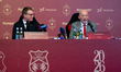 Jaroslaw Krolewski and Peter Moore are seen during the press conference dedicated to the 1...