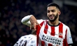 PSV Eindhoven midfielder Ismael Saibari plays during the match between PSV Eindhoven and F...