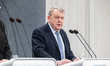 Denmark's Minister for Foreign Affairs, Lars Lokke Rasmussen, attends a press conference o...