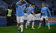Pedro of S.S. Lazio celebrates after scoring the 1-0 goal during the 23rd matchday of the...