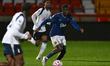 Francis Gomez of Everton U21 goes forward with the ball during the Premier League 2 match...