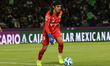Goalkeeper Carlos Acevedo #1 of Santos participates during the match corresponding to Matc...