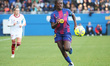 Aicha Camara plays during the match between FC Barcelona Women and Sevilla FC Women, corre...