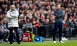 PSV Eindhoven trainer Peter Bosz and SC Feyenoord Rotterdam trainer Robin van Persie are p...
