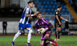 Borja Sainz of FC Porto (L) and Patrick Sequeira of Casa Pia AC (R) appear during the Liga...