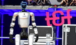 A humanoid robot by Wise Robot is at the Tech & Fest festival in Grenoble, France, on Febr...