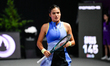 Emma Raducanu plays during round 1 of the Transylvania Open 2026, a WTA250 Tournament, at...