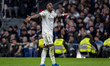 Vinicius Junior of Real Madrid protests during the LaLiga EA Sports football match between...