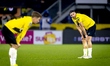 NAC Breda defender Leo Greiml appears dejected after the lost game during the match betwee...