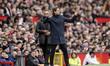 Tottenham Hotspur F.C. manager Thomas Frank gesticulates during the Premier League match b...