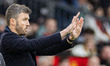 Manchester United head coach Michael Carrick gesticulates during the Premier League match...