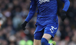 James Garner of Everton moves with the ball during the Premier League match between Fulham...