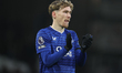 James Garner of Everton thanks the supporters after the Premier League match between Fulha...