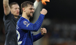 Kiernan Dewsbury-Hall of Everton celebrates the victory after the Premier League match bet...