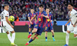 Marc Bernal plays during the match between FC Barcelona and RCD Mallorca, corresponding to...