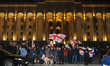 The traditional pro-European Saturday march takes place in Tbilisi, Georgia, on February 7...