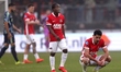 Alexandre Penetra of AZ and Ibrahim Sadiq of AZ play in the match AZ Alkmaar vs Ajax at th...