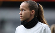 Guro Reiten of Chelsea warms up before the Barclays FA Women's Super League match between...