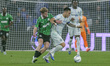 Lautaro Martinez of Inter FC battles for the ball with Josh Doig of US Sassuolo during the...
