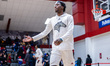 JAMIR MCNEIL (5) of the Rider Broncs warms up before an NCAA men's basketball game at Alum...
