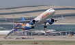 A Jet2 Airbus A321-251NX takes off from Barcelona-El Prat Airport in Barcelona, Spain, on...