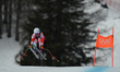 Janine Schmitt from Switzerland participates in the Winter Olympic Games at the Tofane Alp...