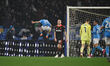 Antonio Vergara of S.S.C. Napoli celebrates after scoring the goal to make it 1-1 during t...