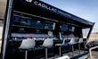 The pitlane IT desk of the Cadillac Formula 1 Team is present during the Formula 1 pre-sea...