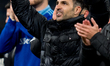 Cesc Fabregas Head Coach of Como 1907 celebrates during the Coppa Italia 2025/26 Quarter F...