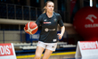 Aleksandra Kuczynska plays during the basketball game between MB Zaglebie Sosnowiec and 1K...