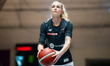 Aleksandra Kuczynska plays during the basketball game between MB Zaglebie Sosnowiec and 1K...