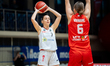 Matea Tadic plays during the basketball game between MB Zaglebie Sosnowiec and 1KS Sleza W...