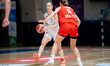 Matea Tadic plays during the basketball game between MB Zaglebie Sosnowiec and 1KS Sleza W...