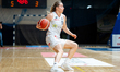 Martyna Pyka plays during the basketball game between MB Zaglebie Sosnowiec and 1KS Sleza...