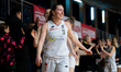 Martyna Pyka plays during the basketball game between MB Zaglebie Sosnowiec and 1KS Sleza...