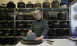 Master craftswoman and owner of the hat shop SESIRI I KAPE KOVAC, Ana Filipovic, works in...