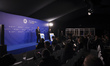 Federal Chancellor of Germany Friedrich Merz holds a press conference with media and inter...
