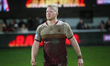 Matty English plays during the BetFred Super League match between Catalans Dragons and Hud...