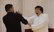Chiu Chi Ling, Kung Fu master and actor, conducts a multi-hour seminar at a sports center...