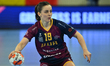 Adriana Holejova plays during the EHF European League Women 2025-26 Group Phase game betwe...